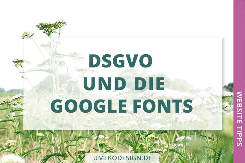 DSGVO Google fonts